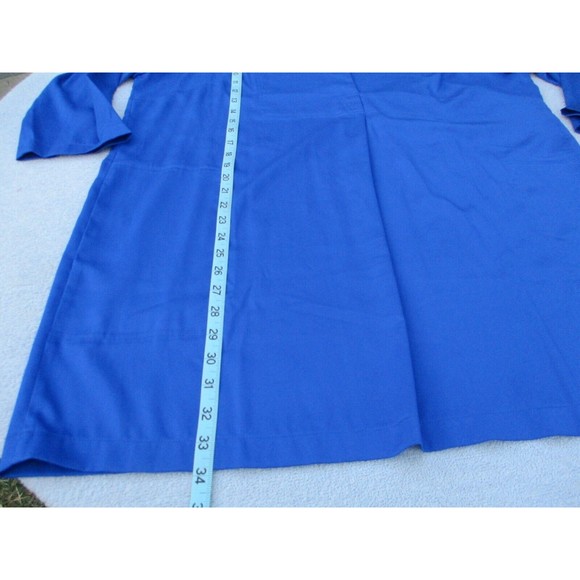 Joan Rivers Tunic Top Womens Size 1X Royal Blue Button Detail Pockets 3/4 Sleeve - Picture 7 of 10
